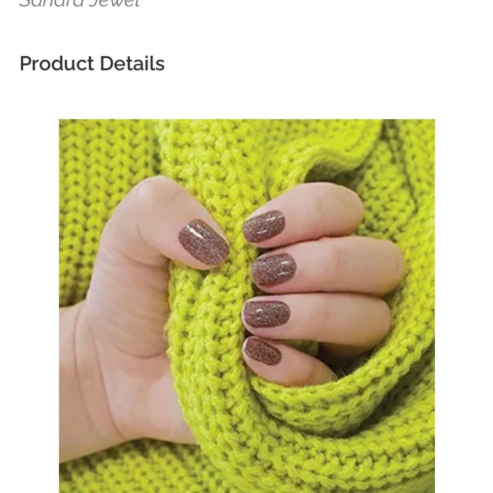 Color Street Nail Strips in Sahara Jewel Glitter (3 sets)